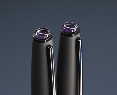 Logo trade promotional item photo of: Amethyst Pen set  1288036